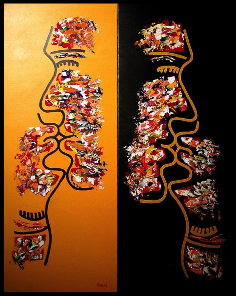 Zarum-Art-Painting-Kissing-FACES-Series